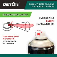 Эмаль алкидная атмосферостойкая Рубин 520мл 3005 DETON UNIVERSAL