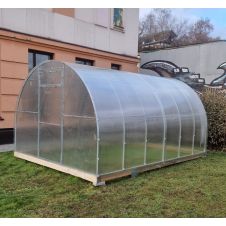 Теплица ЦЕЛЬНОДУГОВАЯ цинк 3х4 м (каркас)