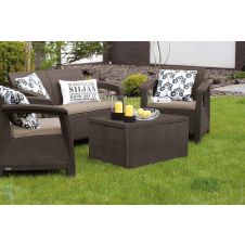 Набор мебели Corfu Duo Set (750x700х790 мм), коричневый