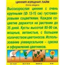 Цинния Лайм 0,3 г Аэлита