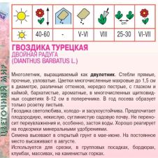 Гвоздика Турецкая Двойная радуга, 0,2 г Агрос