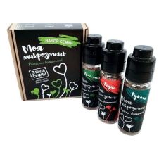 Набор семян «Моя микрозелень» кресс-салат, руккола, редис 3 шт