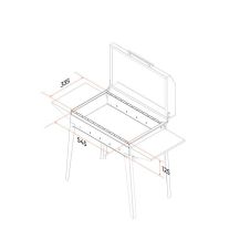 Мангал Классика 600К 1002х380х690 мм Gratar