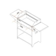 Мангал Family Standart Grill 1332х394х895 мм Gratar