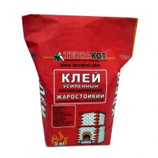 Клей для печной плитки жаростойкий, 5 кг ТЕРРАКОТ