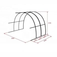 Вставка теплицы Дачница Разборная 3х2м