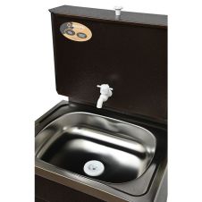 Умывальник дачный КОМФОРТ, нержавеющая мойка, медь