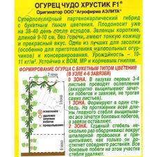 Огурец Чудо хрустик F1 Аэлита