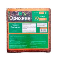 Кокосовый субстрат Орехнин-1 брикет 70 л