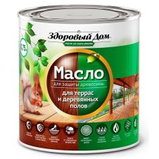 Масло для террас и деревянных полов Здоровый Дом палисандр 0,75 л