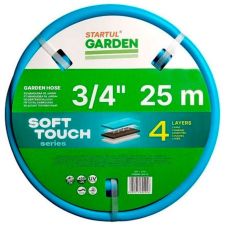 Шланг поливочный армированный 4-х слойный 3/4 25 м STARTUL GARDEN SOFT TOUCH