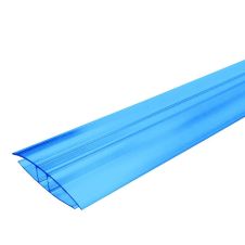 Профиль соединительный для поликарбоната синий 4-6х6000мм
