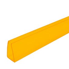 Торцевой профиль для сотового поликарбоната оранжевый 4х2100 мм