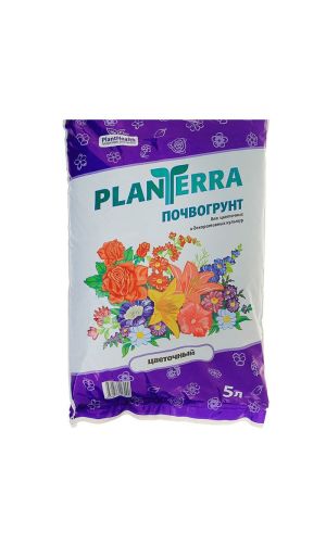 Почвогрунт для цветочных и декоративных культур 5 л, PlanTerra