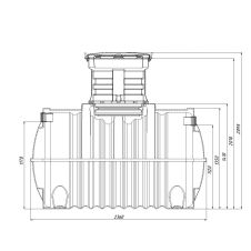 Септик Rostok Ground 6, объем 2,8 м3