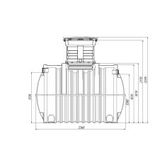 Септик Rostok Ground 8, объем 3,5 м3