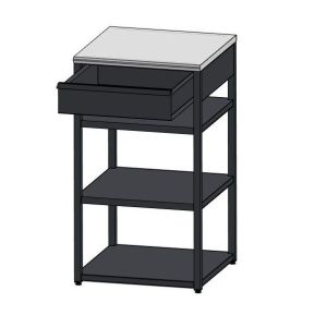 Тумба открытая ТО11ЯМ с металлическим ящиком 500х900мм