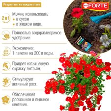 Удобрение водорастворимое Для петуний с аминокислотами 100 г Bona Forte