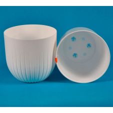 Горшок с вкладкой Альфа Белый 6 л