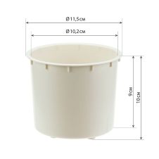 Горшок кашпо со вставкой Стив 0,65 л французский серый IDEA
