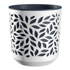 Кашпо Leaves 2,5 л Белый/Антрацит La Decoro