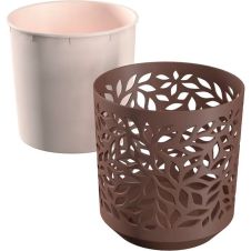 Кашпо Leaves 2,5 л Мокко/Пудра La Decoro