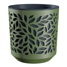 Кашпо Leaves 2,5 л Оливка/Антрацит La Decoro