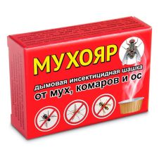 Шашка дымовая от мух, комаров и ос 50 г Мухояр