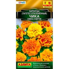Бархатцы Чика отклоненные смесь окрасок 10 шт Аэлита