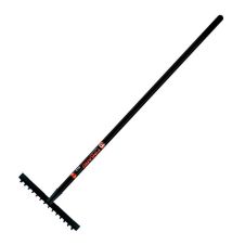 Грабли 14-зубые витые, с черным черенком, 390х1380 мм, FINLAND 1705-Ч