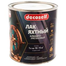 Лак яхтный полуматовый 2,4 л ПУФАС Decoself