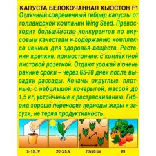 Капуста белокачанная Хьюстон F1 0,1 г Аэлита