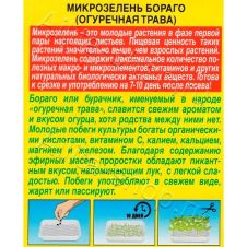 Микрозелень Бораго (огуречная трава) 3 г Аэлита