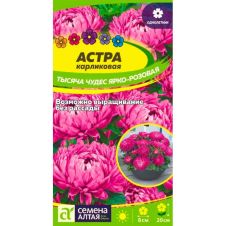 Астра Тысяча чудес ярко-розовая карликовая 0,2 г Семена Алтая