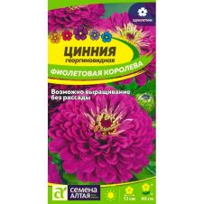 Цинния гергиновидная Фиолетовая Королева 0,3 г Семена Алтая
