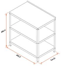 Стол Patio 855×540×865 мм Gratar