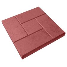 Плитка тротуарная Калифорния красная 300х300х30 мм