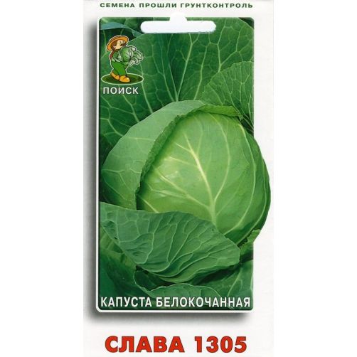Капуста белокочанная Слава  1305 (ЦВ), 0,5гр.