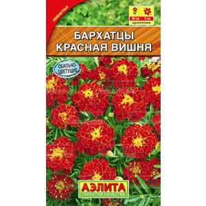 Бархатцы Красная вишня отклоненные, 0,3 г АЭЛИТА