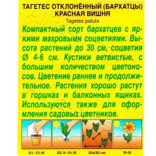 Бархатцы Красная вишня отклоненные, 0,3 г АЭЛИТА
