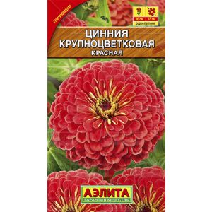 Цинния Крупноцветковая красная 0,3 г Аэлита