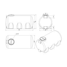 Емкость Н 1000 л пластиковая