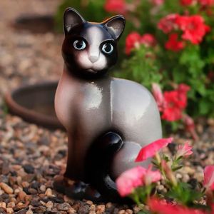 Садовая фигура Кот серый 27,5 см ТСМ