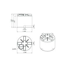 Емкость Т 2000 л пластиковая