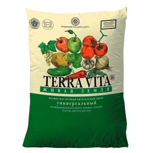 Грунт универсальный Живая земля 25 л, TERRA VITA