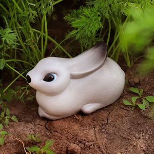 Садовая фигура Кролик большой серый 11 см ТСМ