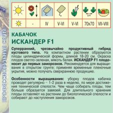 Кабачок Искандер F1, 5 шт Агрос