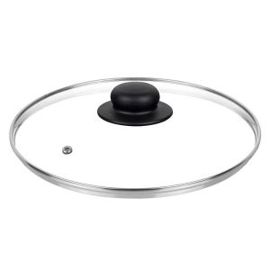 Крышка Добрыня стекло с металлическим ободком 28 см