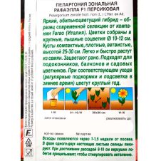 Пеларгония Рафаэлла F1 персиковая 5 шт Аэлита