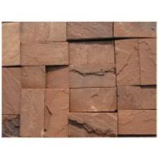 Песчаник красный (скол), толщина 25-35 мм